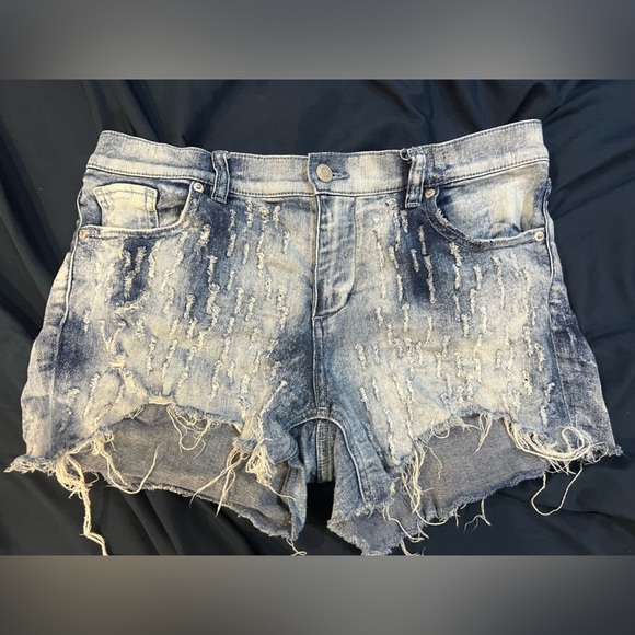 Soho Jean Shorts Acid Wash Size 8 - Picture 1 of 7